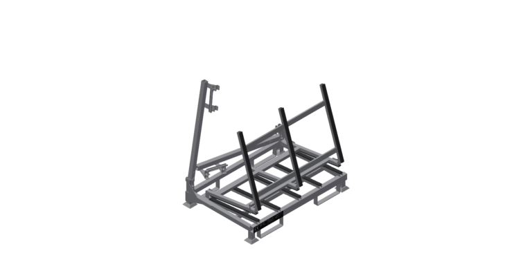Sammenklappeligt L-transportstativ 113 × 80 x 144 cm - størrelse Small 915A