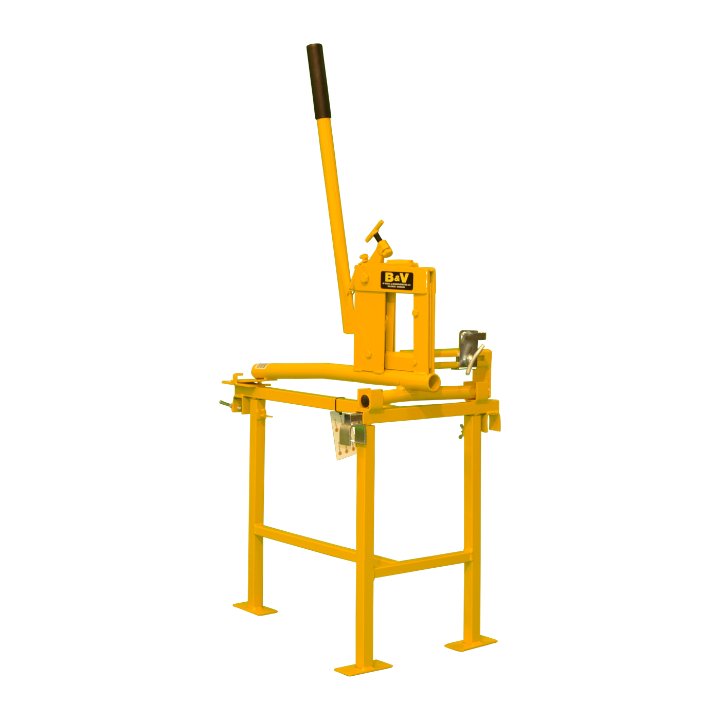 B&V Brick Cutter Stand with brick cutter mounted