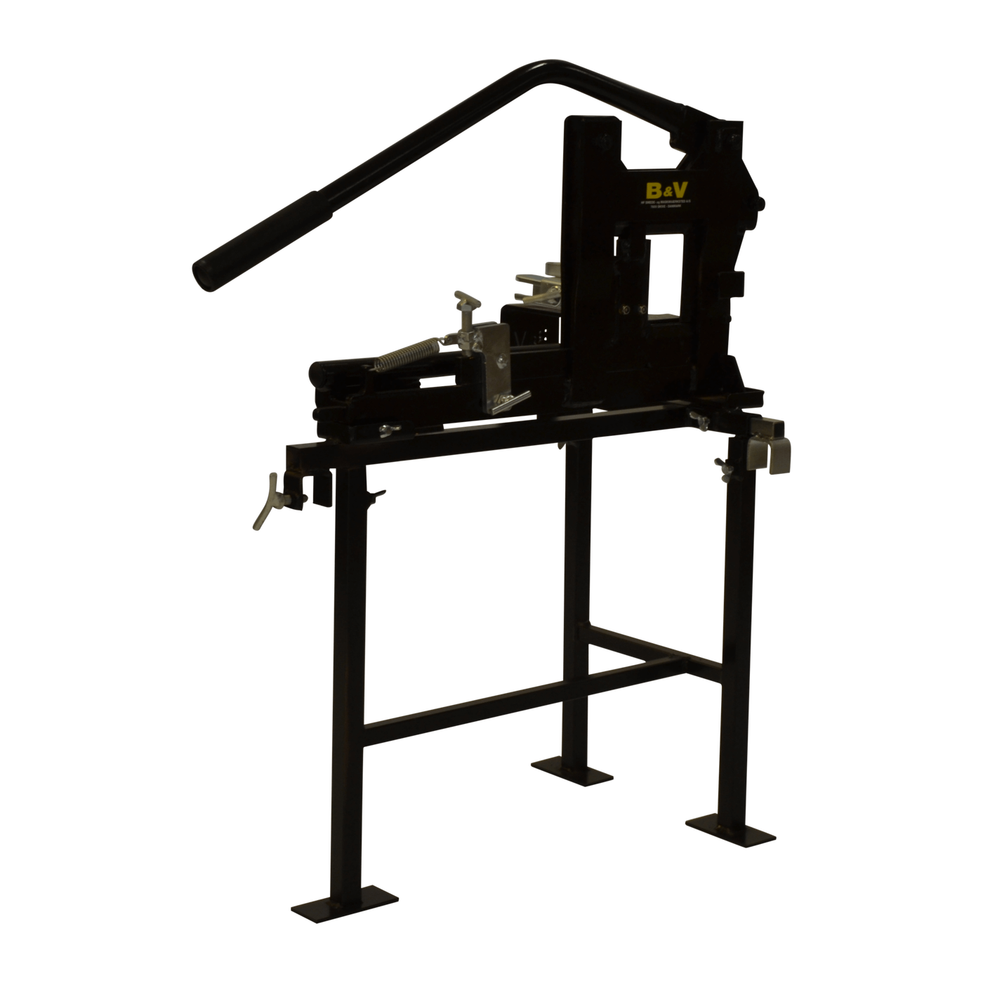 B&V Hard Stone Cutter mounted on the black stand