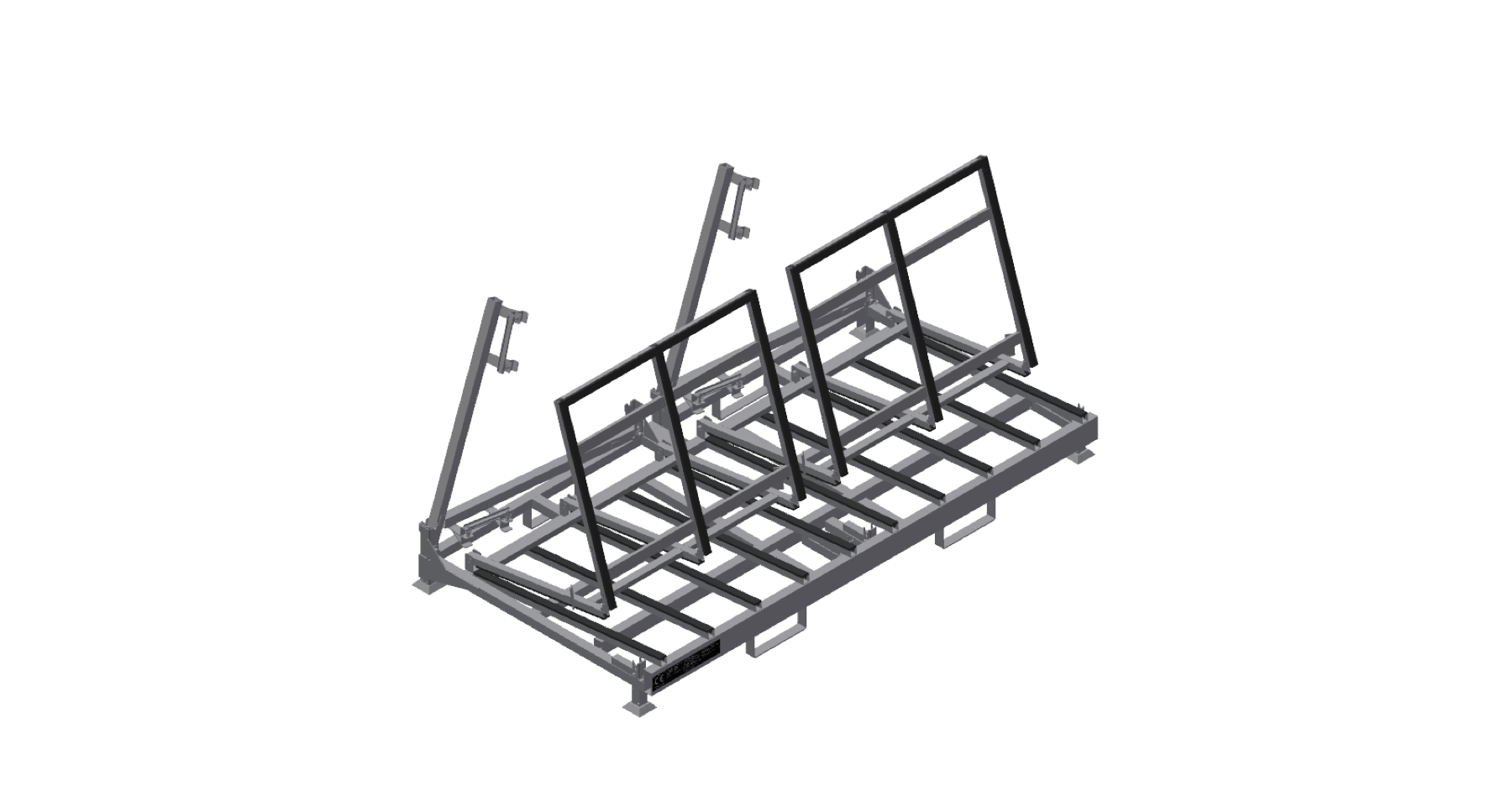 Folding L-Rack Size Big partially folded