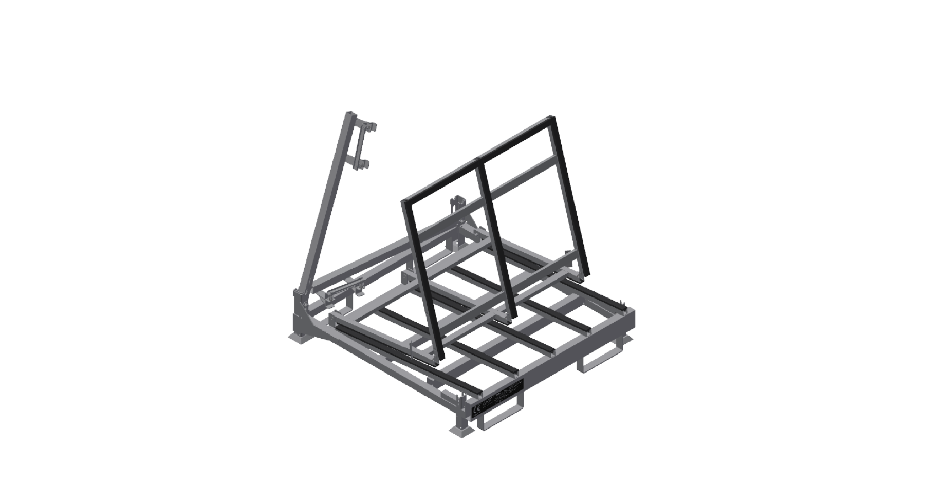 Folding L-Rack Size Medium partially folded