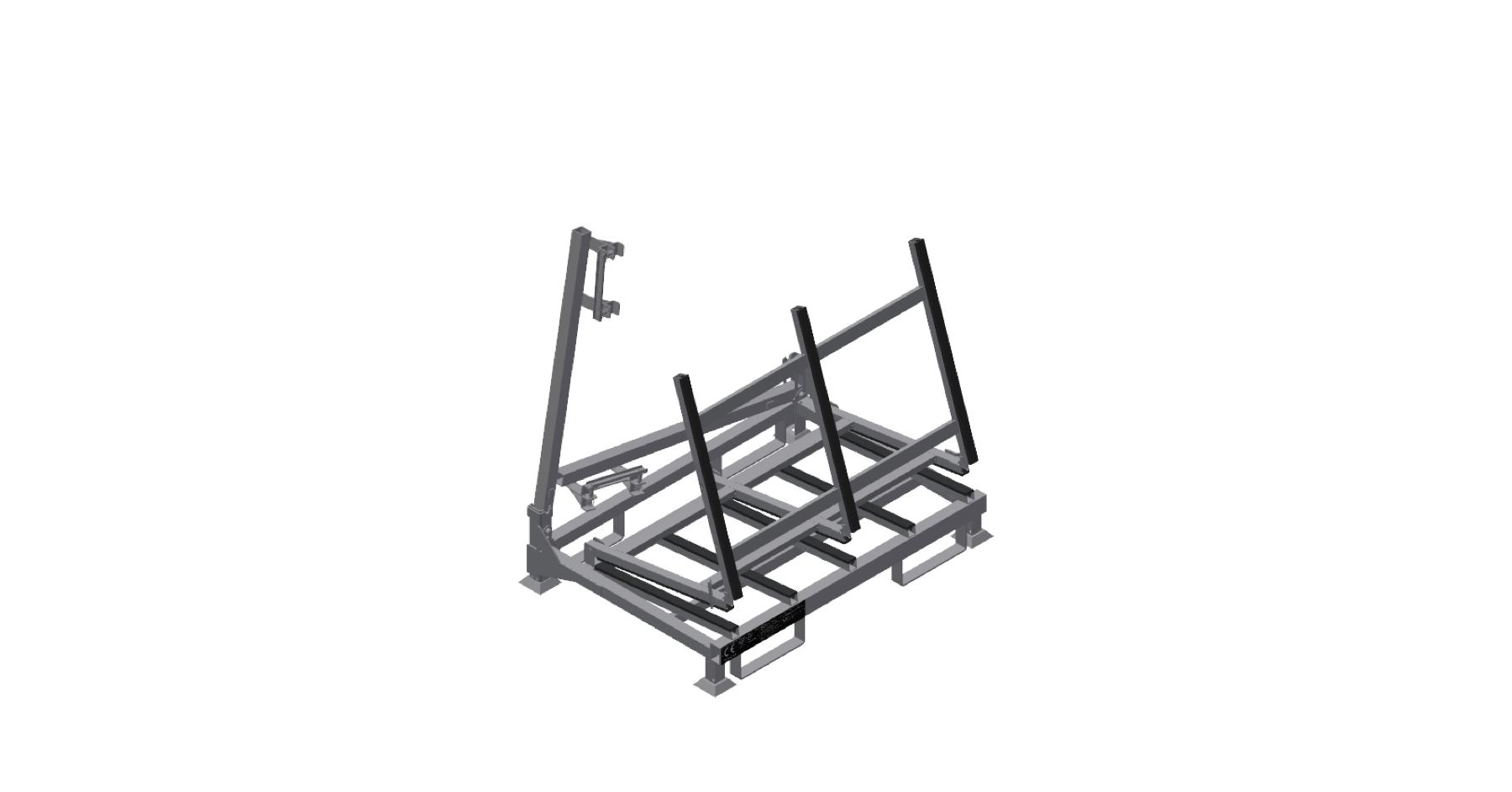 Folding L-Rack Size Small partially folded
