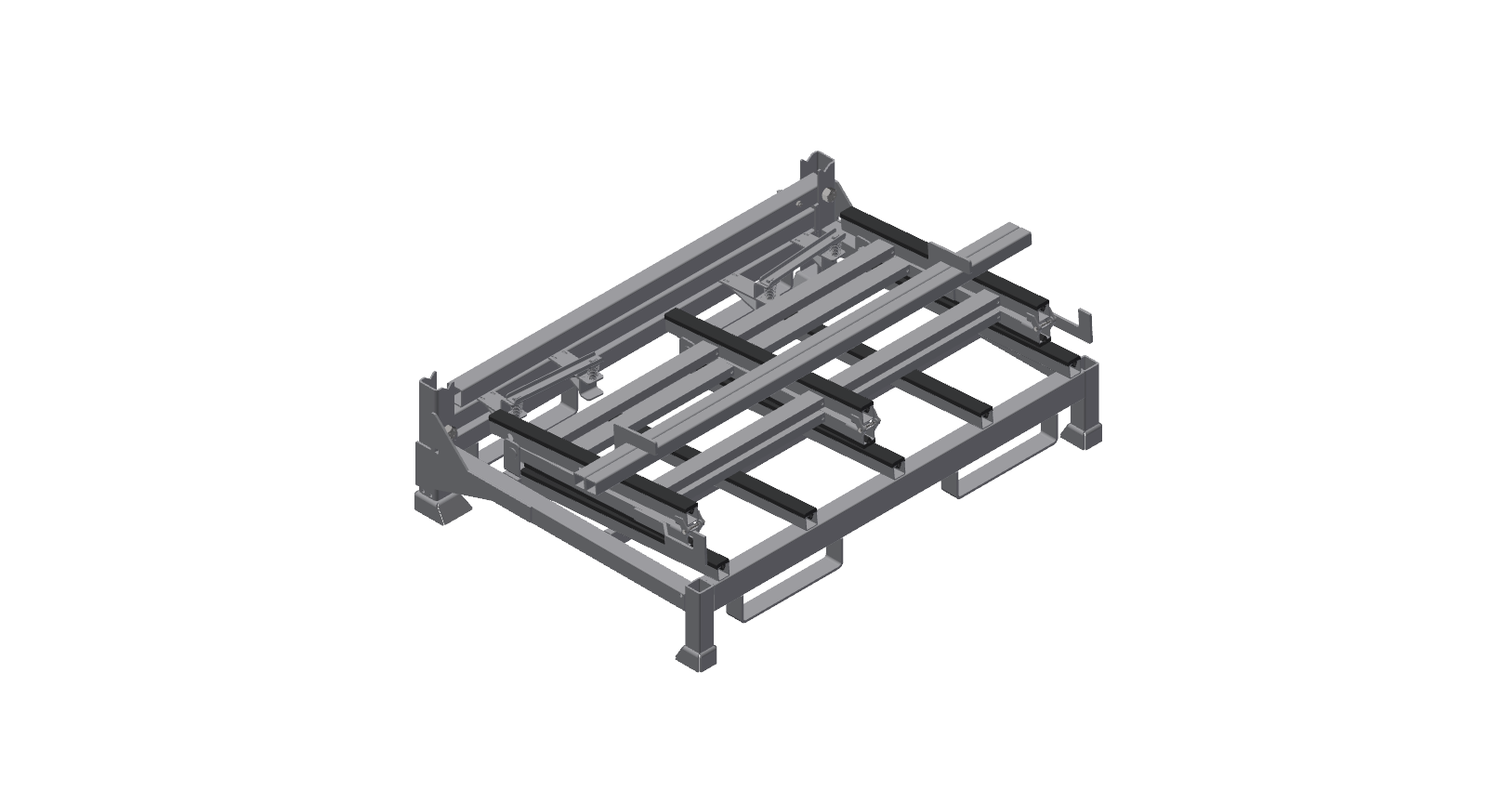 Stacking L-Folding Rack folded down